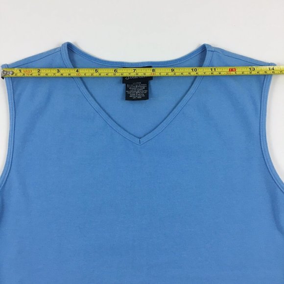 Vintage 90s St Johns Bay Athletic Top Vest Lined - Picture 6 of 8